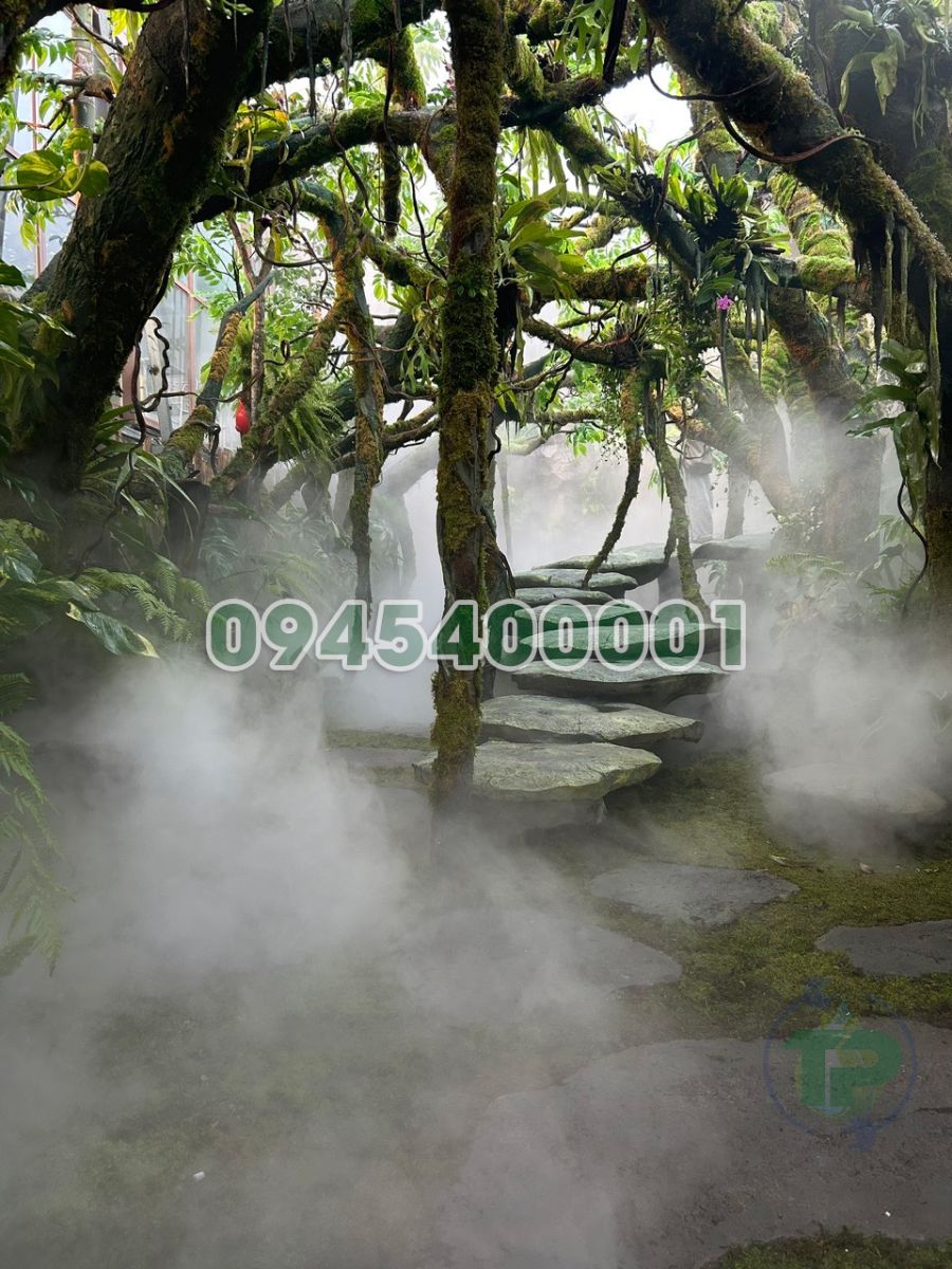 Lắp Đặt Máy Tạo Khói Quán cafe Sân Vườn